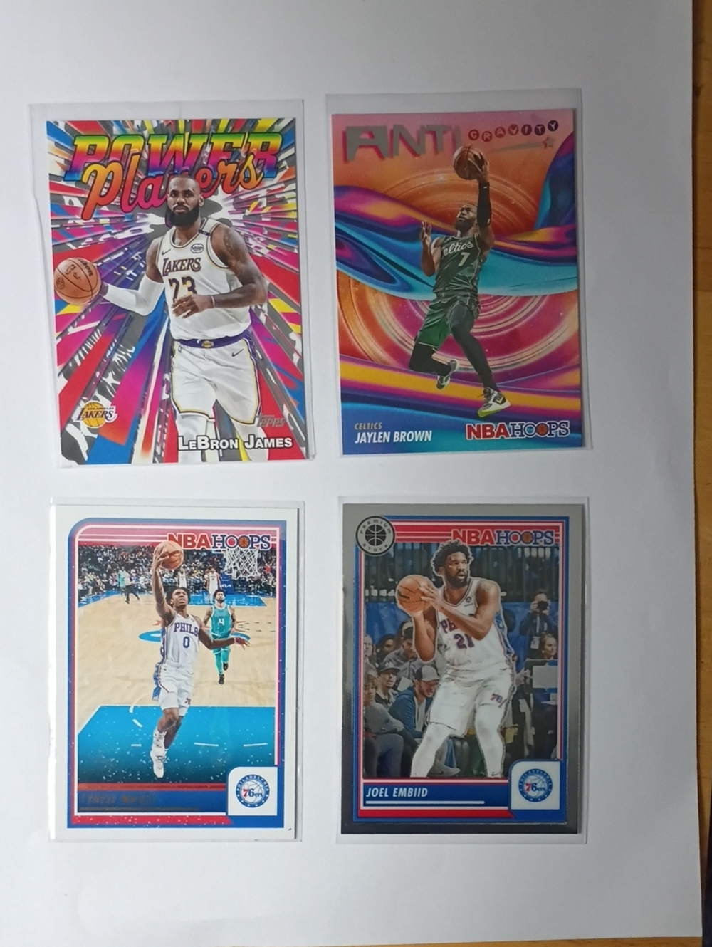 Topps NBA Hoops Trading Cards - Bright Blue, Pink, Purple, White